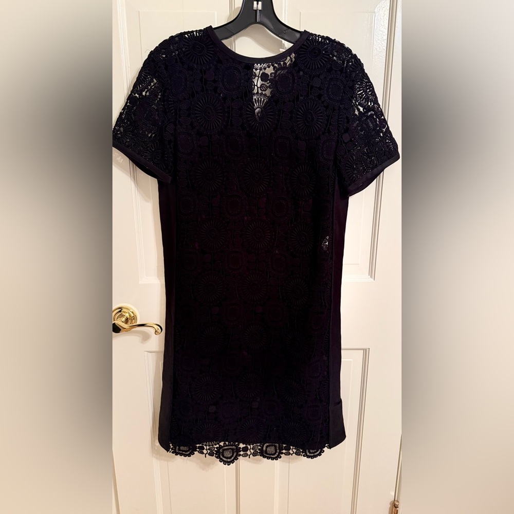 Chloe Black Crochet Detail Dress new